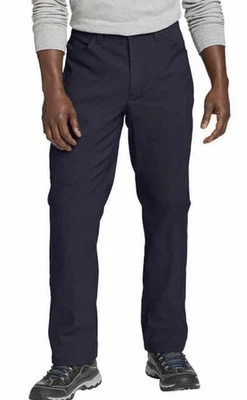 Men's Eddie Bauer Fleece-lined Tech Pants 34x30 Blue Item# 283947 - NWT! - Image 1 of 4