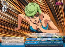 Determination to Awaken - JJ/S66-E098 - CC Near Mint Weiss Schwarz JoJo's Bizarr