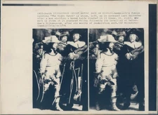 1976 Amsterdam Rijksmuseum Rembrandt The Night Watch Restoration Wirephoto 8X10