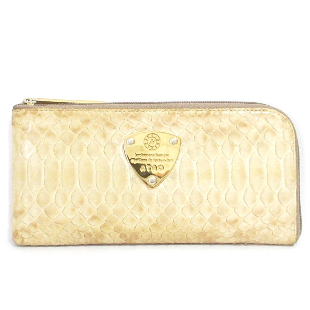 Good quality ATAO limo python leather long wallet… - image 2