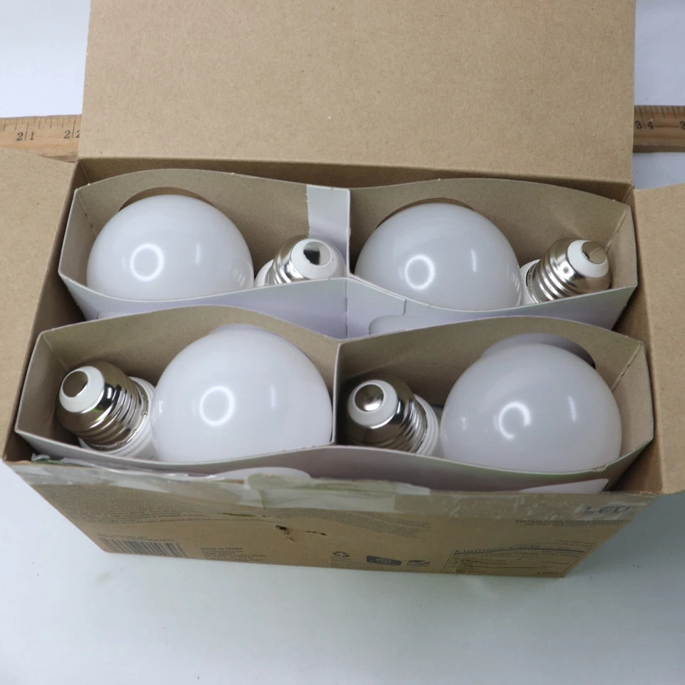 (8-Pk) Non-Dimmable LED Light Bulb Soft White A19 40W Eqv 1002882865 - Image 3 of 4