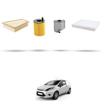 Hoffcar Set Service - 4 Filter FüR Ford Fiesta Vi 1.4 Tdci 51Kw Von 2010