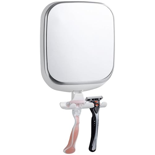  Shower Mirror Fogless with Razor Holder for Shaving, Anti F
