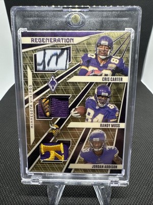 2023 Phoenix Regeneration 1/1 Randy Moss Carter Addison 3 Patches RARE!!! #REG-4