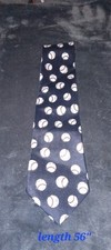 A. Rogers Mens Baseball Necktie Novelty Navy Blue With Basball Prints