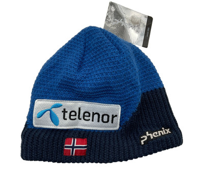 Phenix Norway Alpine Ski Team Beanie Hat Telenor Sponsor Fleece Lined Nordic OS