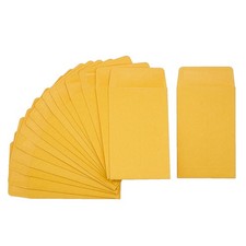 Homrelaxy 1 120 Pcs Small Coin Envelopes 2.25" x 3.5" with 120PCS, Yellow