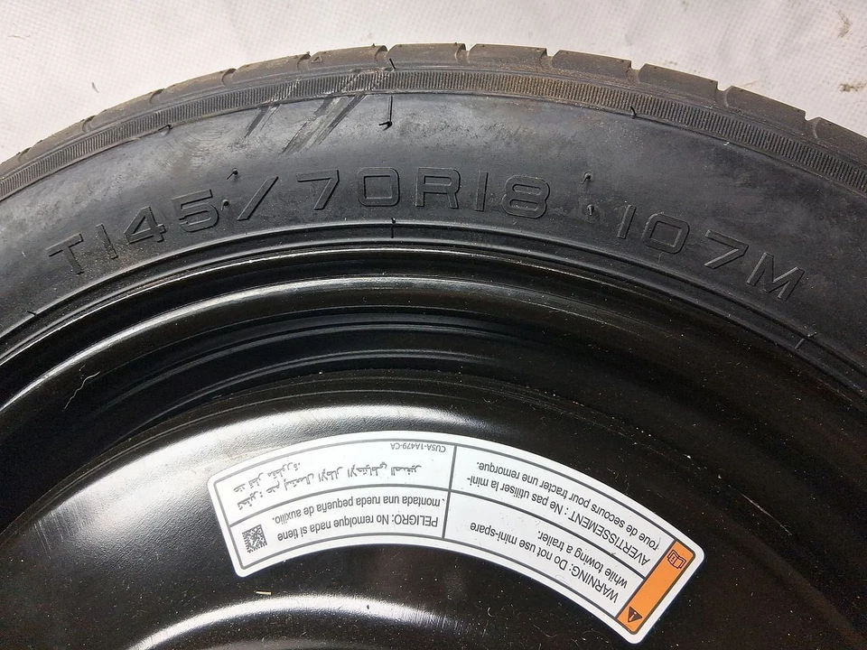 Steel 18x4 5x114.3mm Spare Wheel DE9Z1015A Fits 13-19 MKT 3079603 - Image 2 of 4