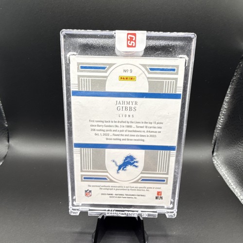 Panini 2023 National Treasures - Jahmyr Gibbs Rookie Patch Auto /26 (Jersey # /) - Picture 2 of 2
