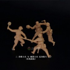 3D Printing 1/72 World War II German soldiers' close combat 4 Person Unpainted