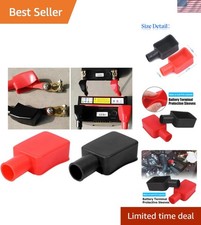 2pcs Universal Soft Rubber Battery Terminal Protector - Dustproof And Waterproof 2pcs Universal Soft Rubber Battery Terminal Protector - Dustproof And Waterproof