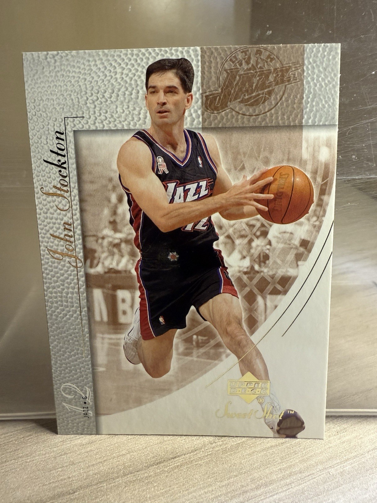 2002-03 Upper Deck Sweet Shot #86 John Stockton