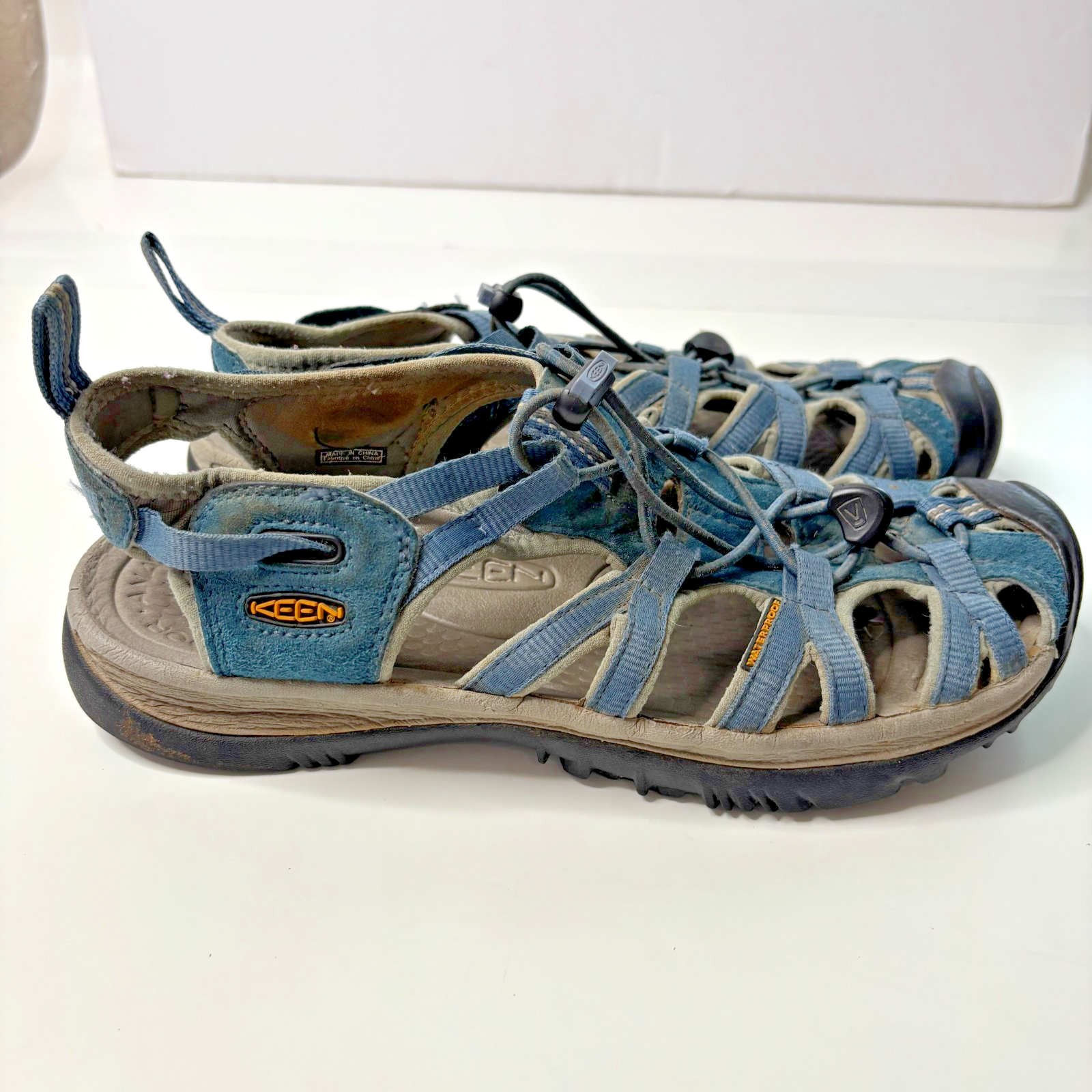 KEEN Sandali Acqua Blu Scarpe Fiume Donna 9 5 BUONE CONDIZIONI Escursionismo Outdoor