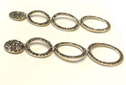 925 Sterling Articulating Stacked Circle Marcasite Earrings 3” — photo 5