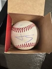 Jonah Tong Signed Game Used MiLB Baseball Auto Mets
