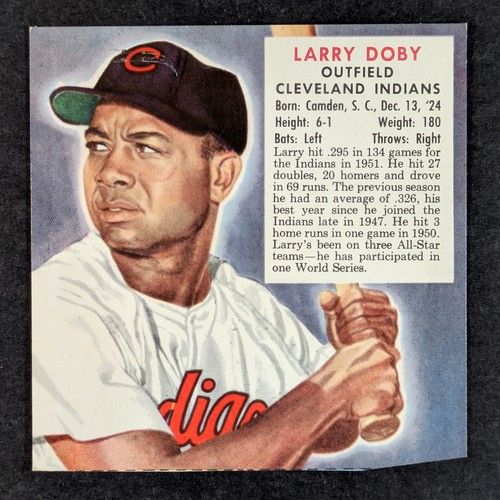 Larry Doby #6 1952 Red Man Tobacco card