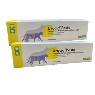 Urocid Paste 2 x 100g für Hunde und Katzen zur Auflösung von Struvitsteinen 