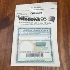 Vintage Microsoft Windows 95 OEM User Guide M...