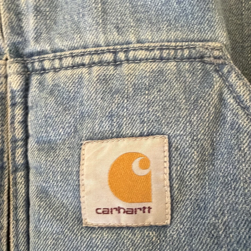 Chaqueta activa Carhartt WIP Denim Sherpa Liner de colección rara pequeña Foto 3 de 4