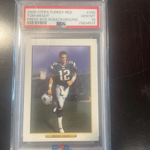 2006 Topps Turkey Red #280 Tom Brady PSA 10