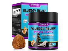 Dog Allergy Itchy Relief Immune Chews with Omega 3 Skin Coat Supplement 30CT