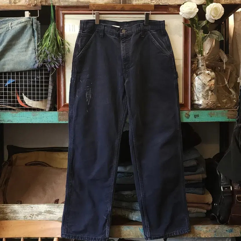 Carhartt B111 MDT Canvas Work Pants, Night Blue, 34x32 thumbnail 2