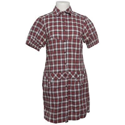 Elvine, Blusenkleid, Größe: L, Rot/Weiß/Schwarz, Baumwolle, Karo, Damen #uLx