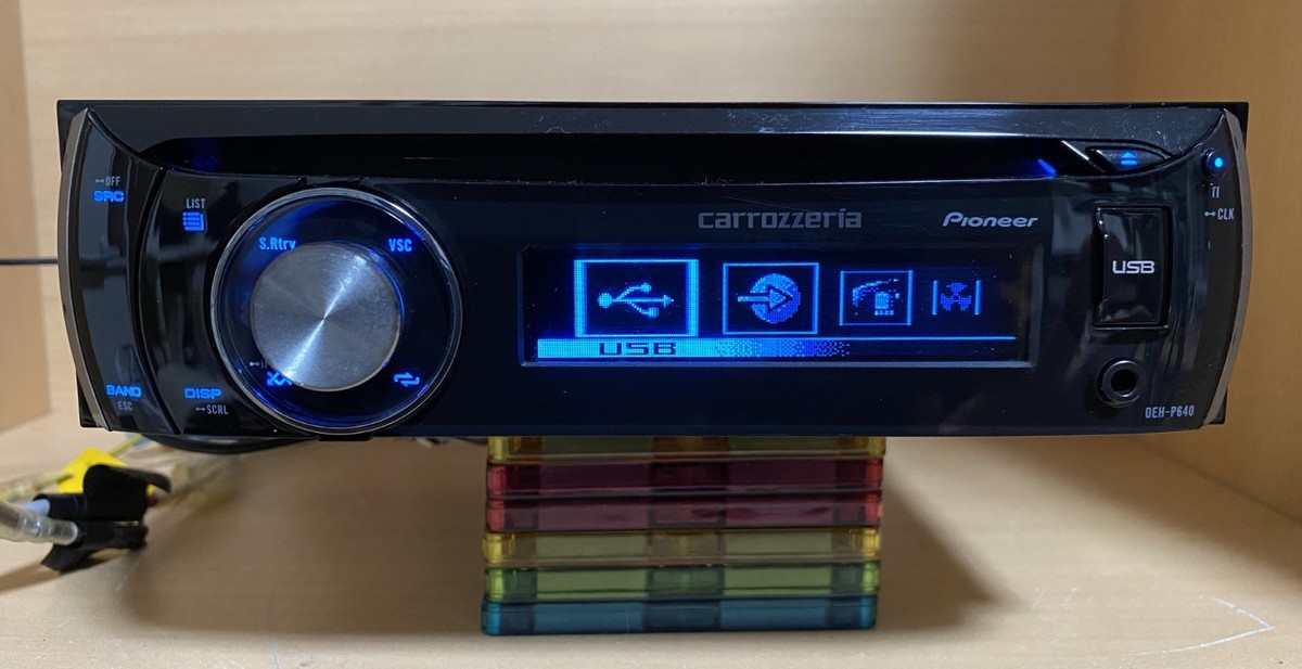 カーオーディオ DEH-P640 Pioneer Carrozzeria DEH-P640 Car Audio 1DIN CD USB AUX IP