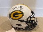 Josh Jacobs Green Bay Packers Lunar Authentic NFL Helmet Signed Autograph w/#8