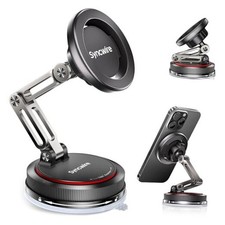 for MagSafe Car Mount 3-Axis Nano Adhesive Gel Strong 3-Axis Black