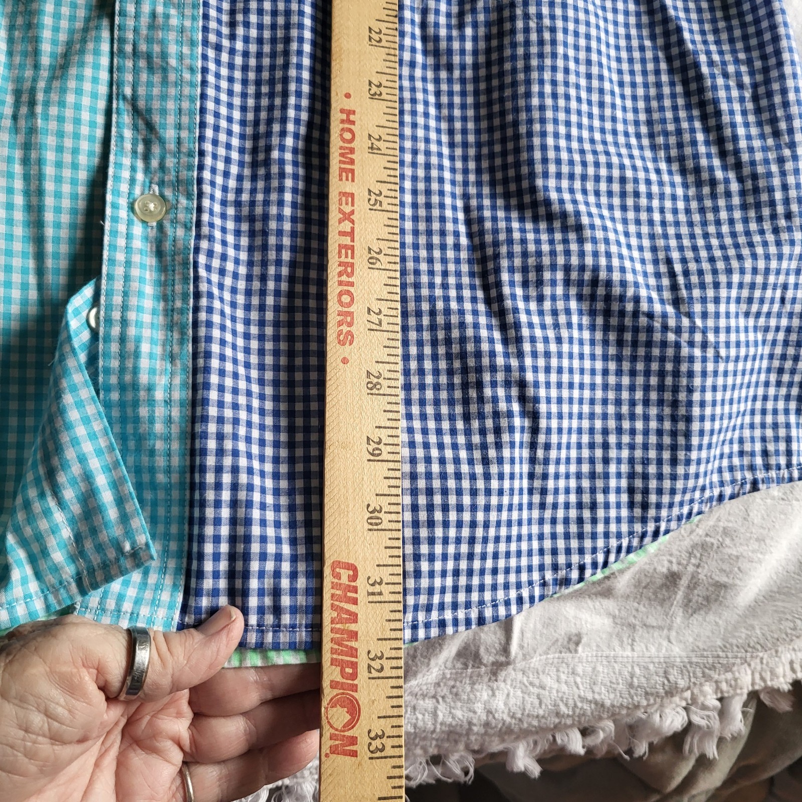 Chaps MultiColored Gingham Checked Bright Color B… - image 8