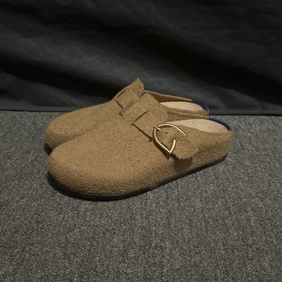 Rothy s The Buckle Clog Wren Brown Boucle Women s Size 6