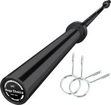 7FT Olympic Barbell Weightlifting Bar 700 Lbs Capacity Fit 2” Standard Weights
