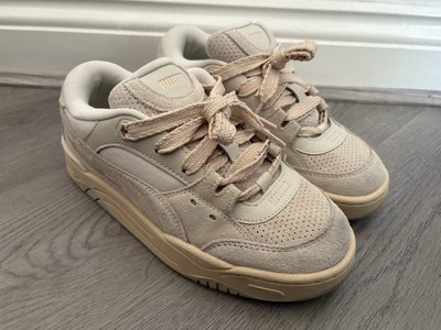 Puma 180 Tones Damen Beige Suede Chunky Sneaker - Größe UK 5