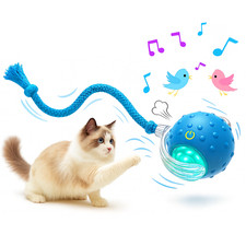 Smart Cat Toy Ball   Motion Activated, Chirping, Fast Auto Rolling Indoor Toy