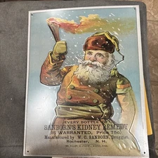Sanborns Kidney Remedy Metal Sign