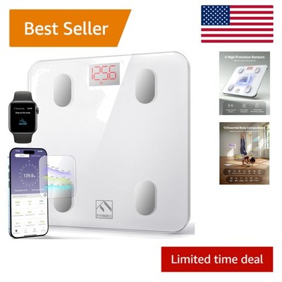 Elegant Smart Scale for Body Weight - 13 Body Metrics, Bluetooth, Up to 400lb