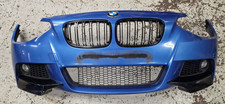 BMW 1 SERIES F20 PRE LCI GENUINE M-SPORT FRONT BUMPER COMPLETE B45 ESTORIL BLUE
