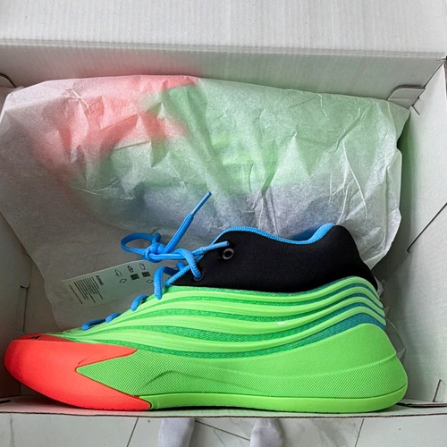 adidas Men’s Low Top Athletic Sneaker Lace-Up Green Orange Black Blue AQ1594