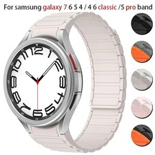 Silicone Magnetic Band for Samsung Galaxy Watch7 6 5 40/44MM 6Classic 47mm Strap