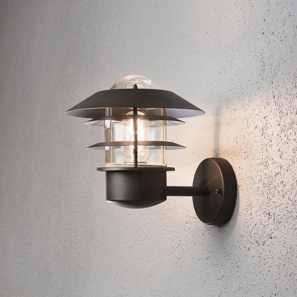 Außen-Wandleuchte Konstsmide Modena IP44 E27 max 60 W Schwarz - Bild 2