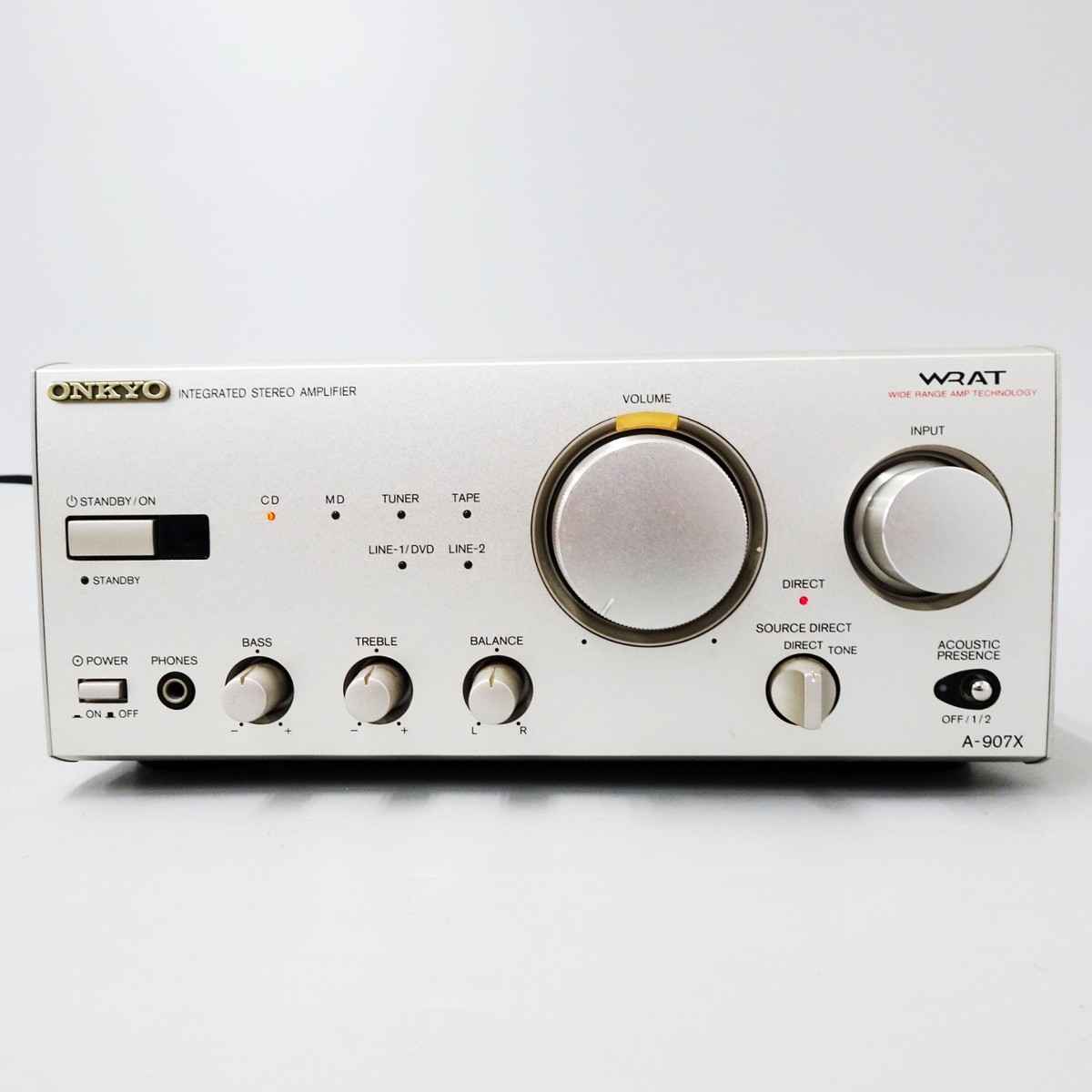 Onkyo A-907X Integrated Stereo Amplifier Transistor Silver Japan