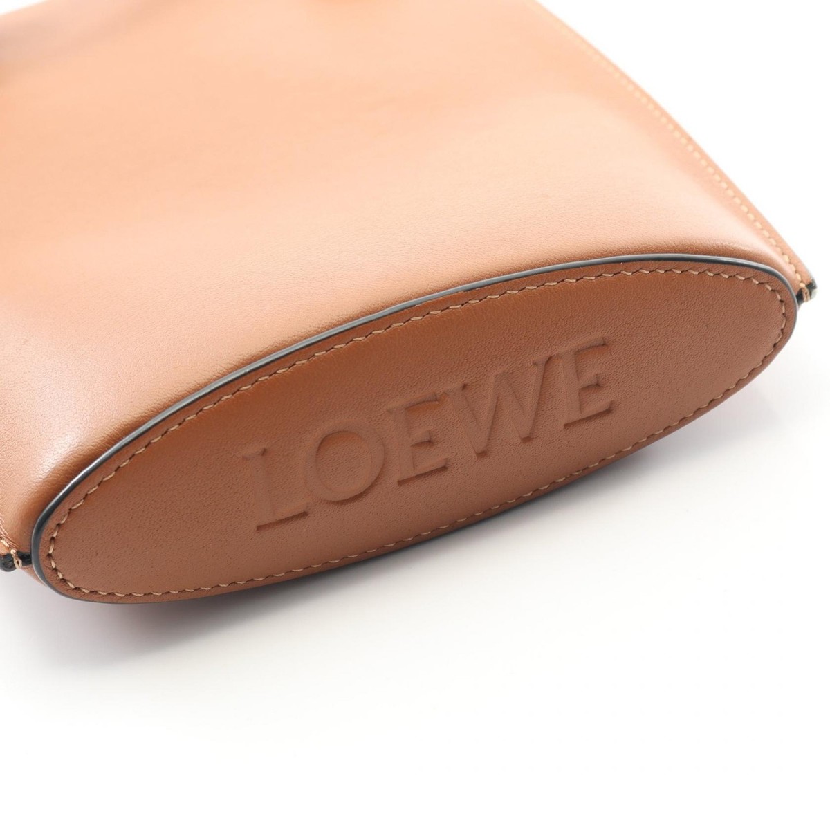 LOEWE Dice pocket Crossbody Shoulder Bag C630R12X01 leather Brown