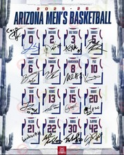 2025/2026 Arizona Wildcats Basketball- REPRINT auto signed 16x20 Photo Full Team