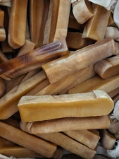 Himalayan Yak Milk Bones Dog Peanut Butter Chews for Large Dogs, 3 Bones, 6"x1"