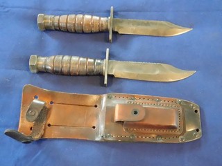 Vintage Pilot Air Crew Survival Fighting Knife Lot Camillus '83 Ontario '73