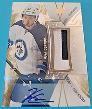 2016-17 Kyle Connor SPX R-KC RPA Rookie Auto Patch Autograph RC /99