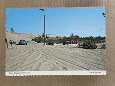 Postcard Mears MI Michigan Silver Lake Sand Dune Buggy Junction Bill's Dune Ride