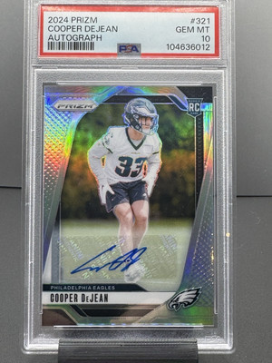 Cooper DeJean 2024 Silver Prizm Auto - PSA Gem Mint 10 🔥 | eBay