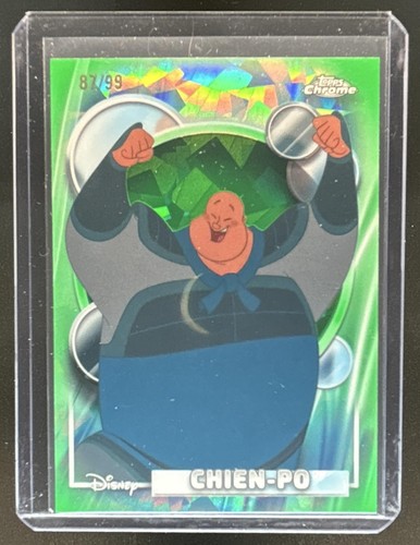 2026 Topps Chrome Sapphire Disney Chien-Po Refractor Green #/99 Mulan